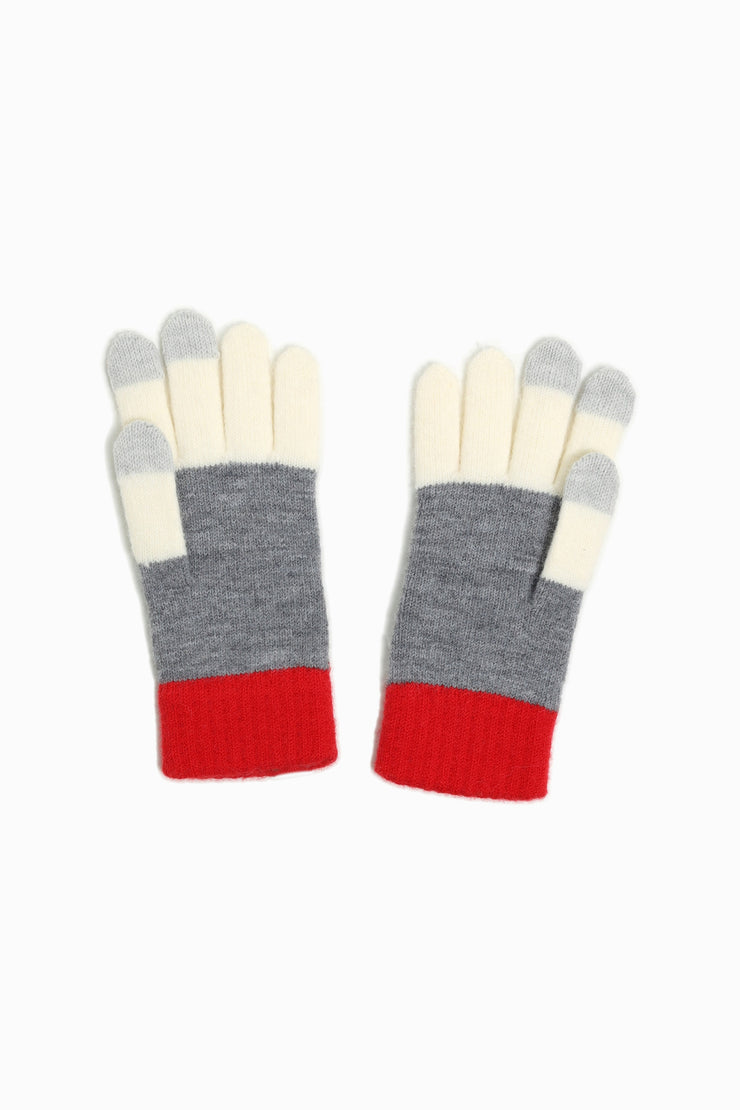 Vintage Pine Wool Knit Gloves