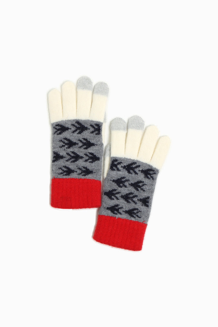 Vintage Pine Wool Knit Gloves