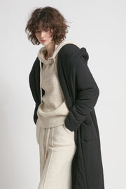 Belted Cotton Jersey Robe Coat