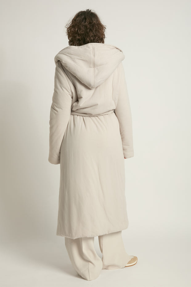 Belted Cotton Jersey Robe Coat