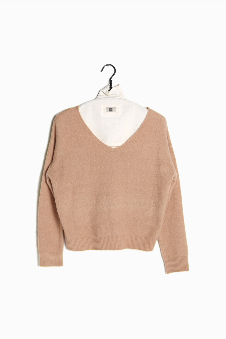 Basic V-neck Wool Sweater