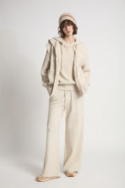 Cable Knit Open Front Vest
