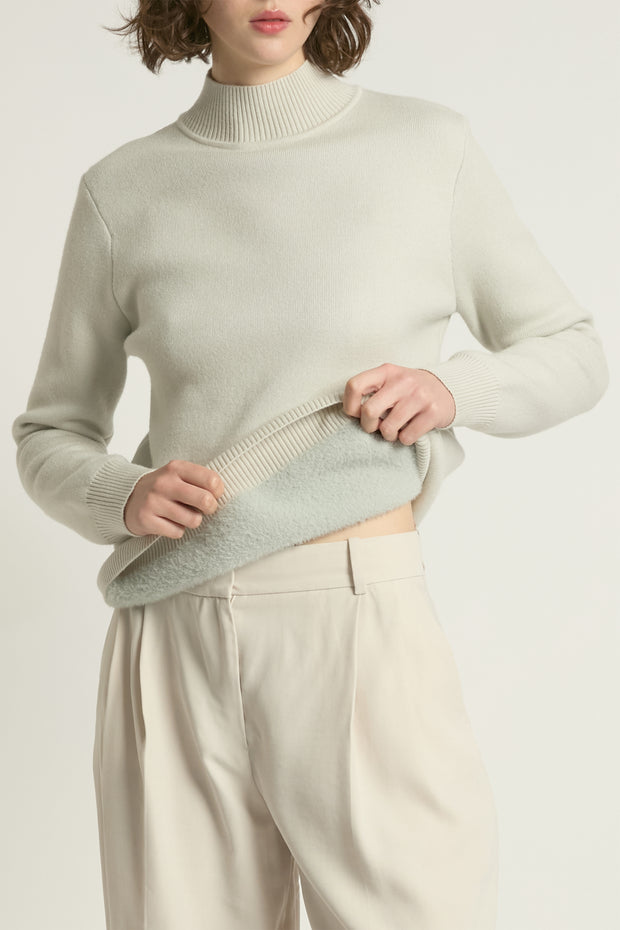 Thermal Mockneck Sweater