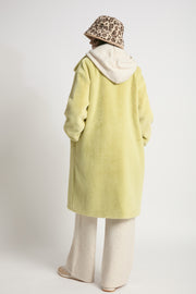 Shearling Stand Collar Coat