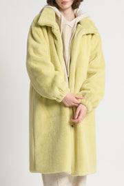 Shearling Stand Collar Coat