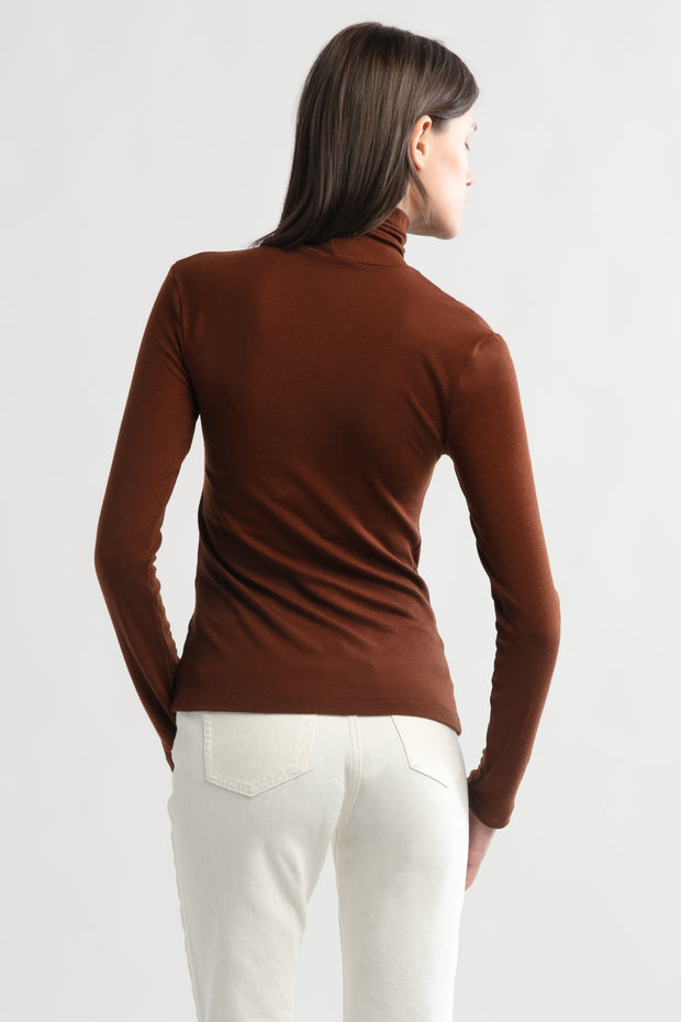 Ultra Stretch Tencel High Neck Top