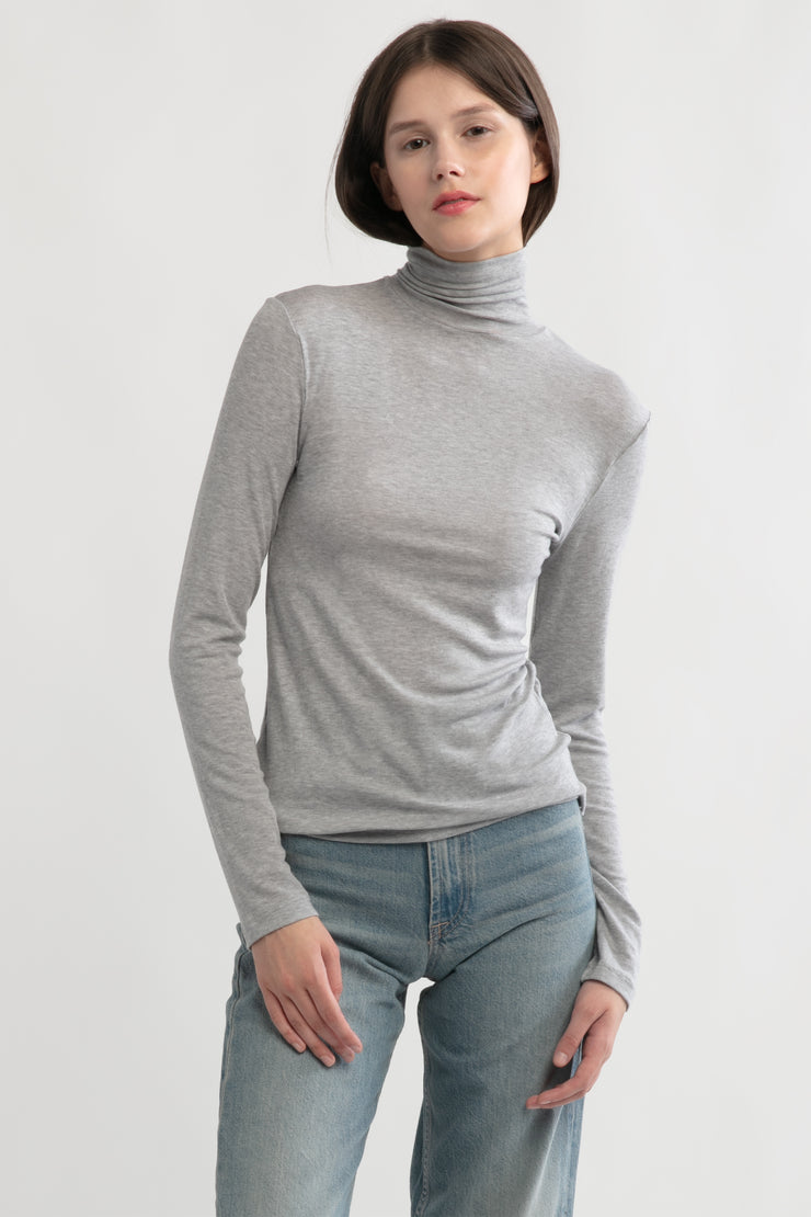 Ultra Stretch Tencel High Neck Top