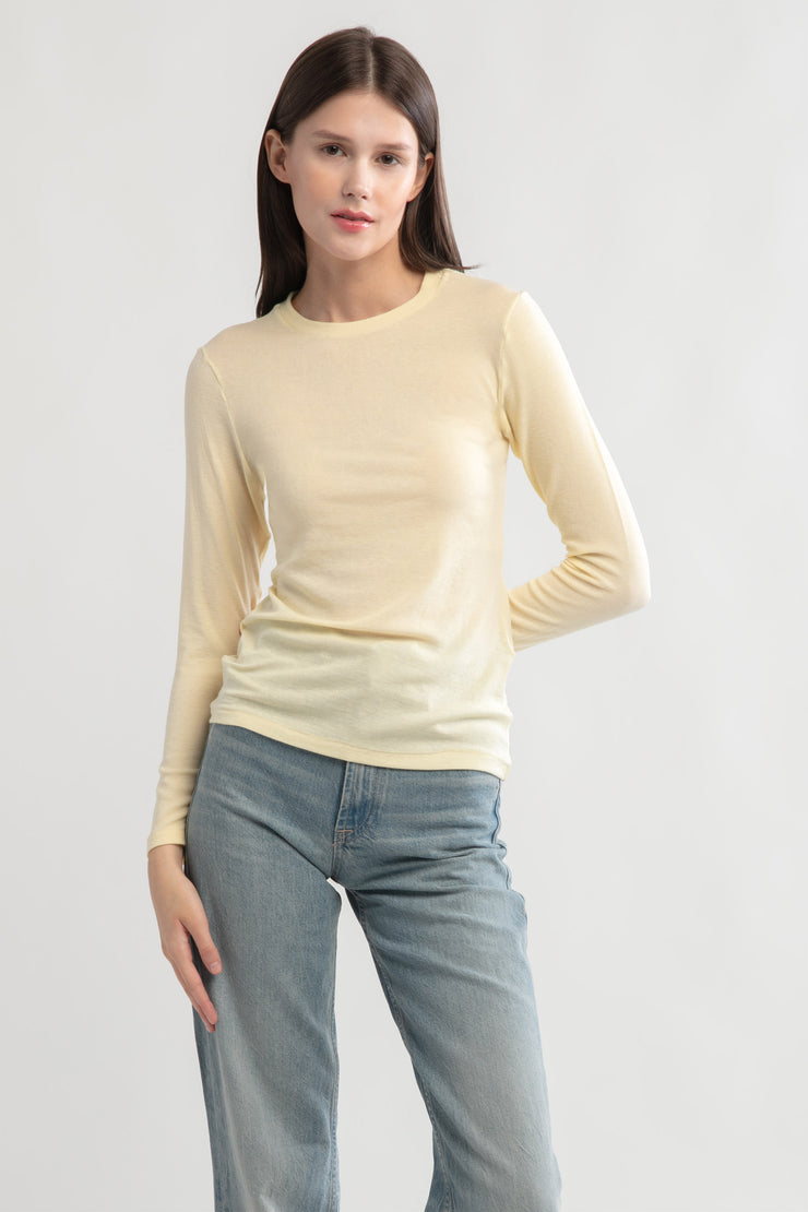 Ultra Stretch Tencel Long Sleeve T-shirt