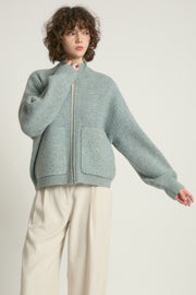 Bomber Zip Cardigan