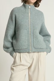 Bomber Zip Cardigan