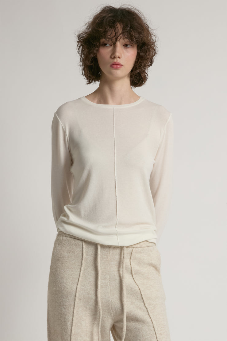 Ultra Stretch Tencel Front Seam Top