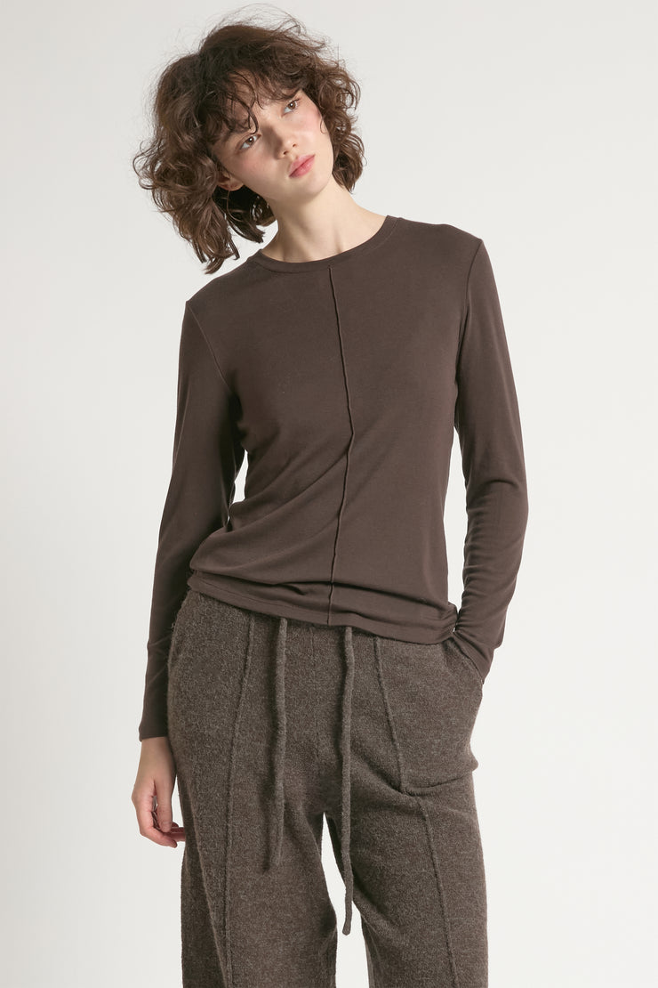 Ultra Stretch Tencel Front Seam Top