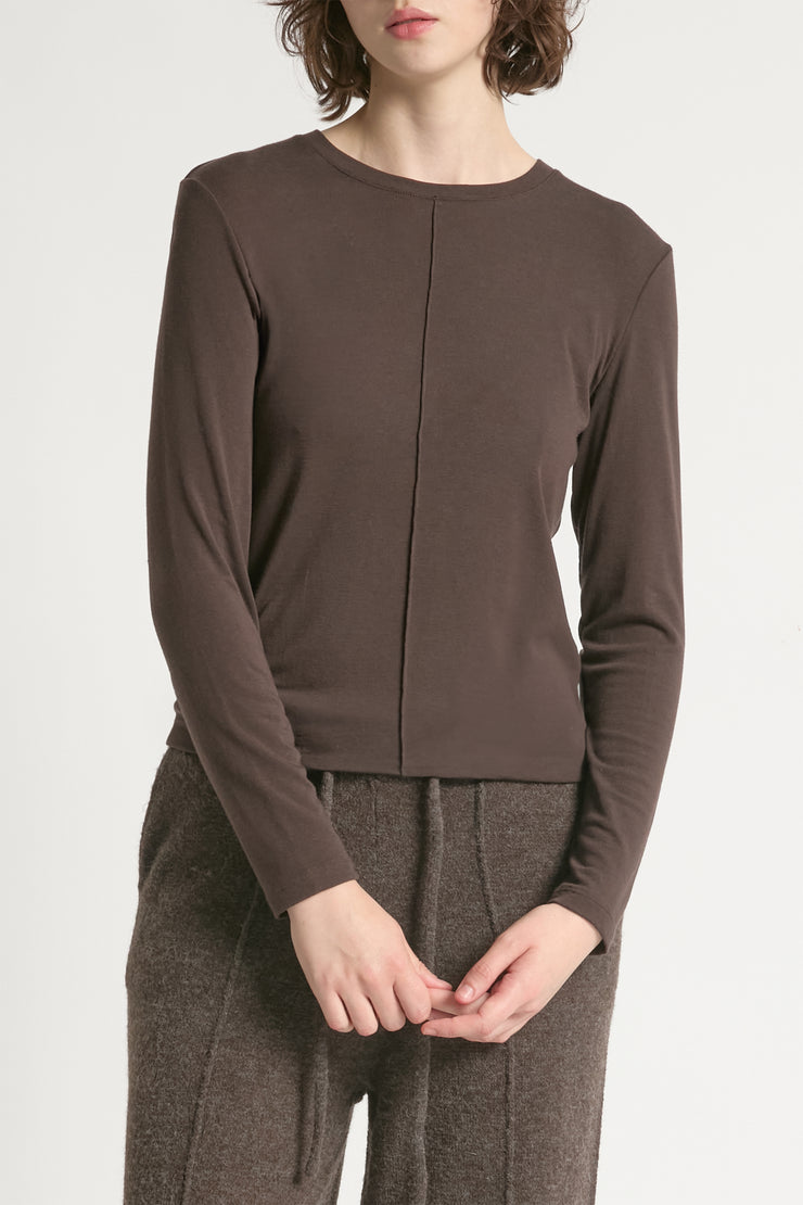 Ultra Stretch Tencel Front Seam Top