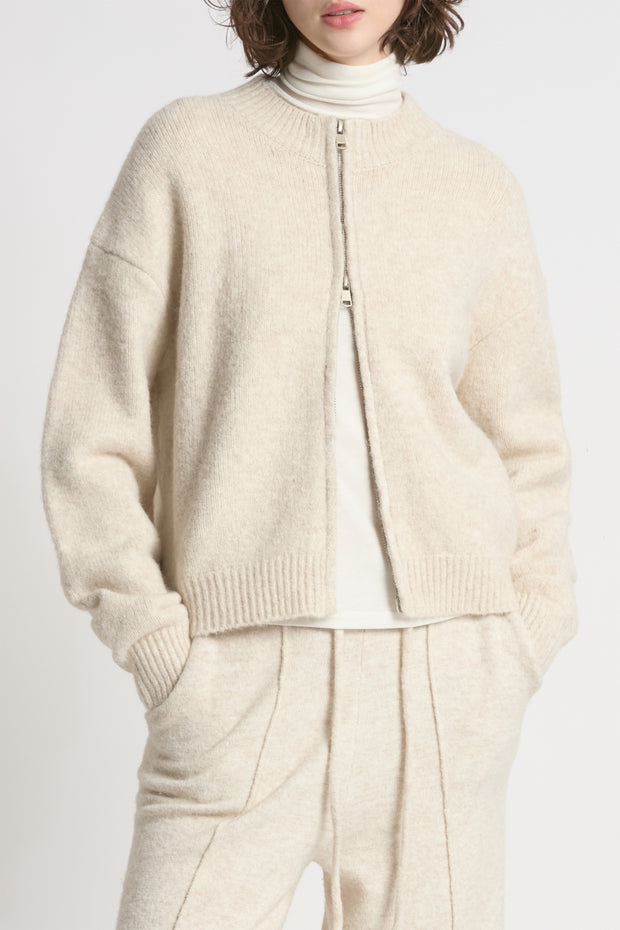 Crop Zip-up Cardigan