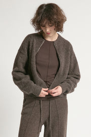 Crop Zip-up Cardigan