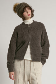 Crop Zip-up Cardigan
