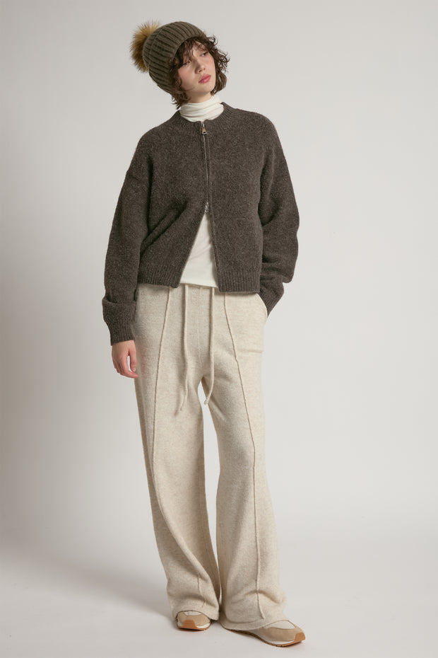 Crop Zip-up Cardigan