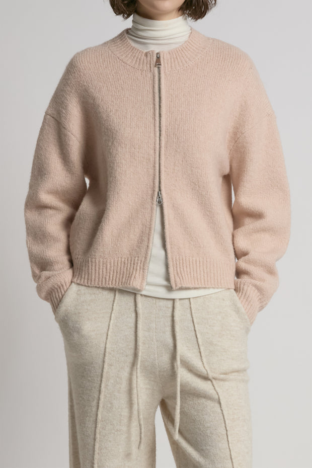 Crop Zip-up Cardigan