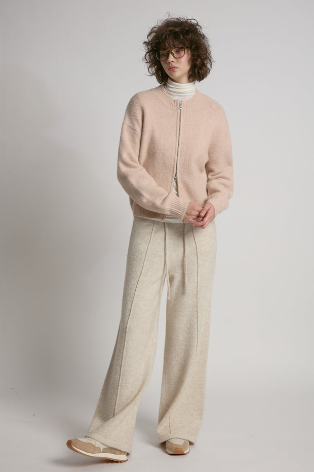 Crop Zip-up Cardigan