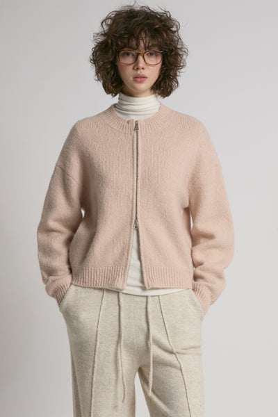 Crop Zip-up Cardigan