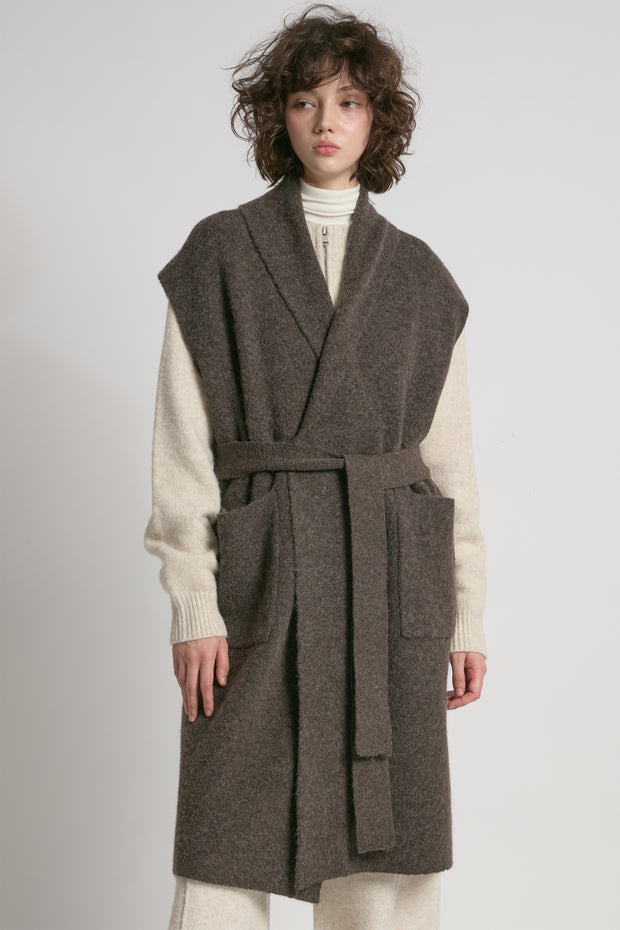 Belted Midi Vest