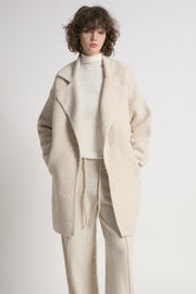 Textured Knit Coat