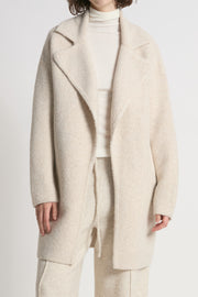 Textured Knit Coat