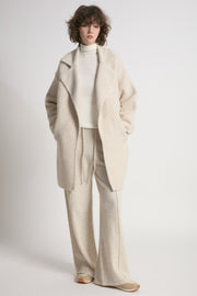 Textured Knit Coat