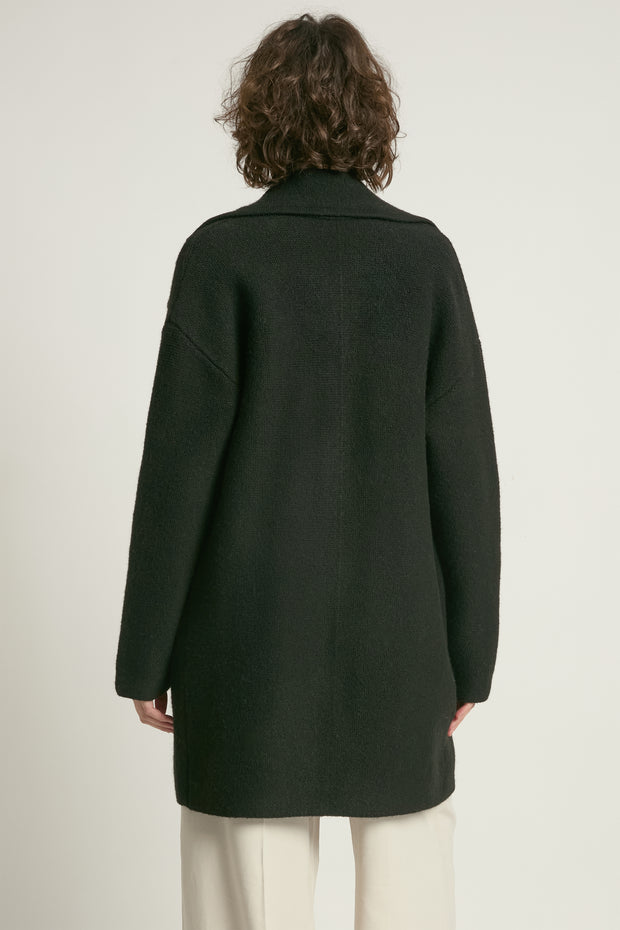 Textured Knit Coat