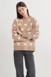 Fuzzy Heart Sweater