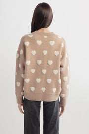 Fuzzy Heart Sweater