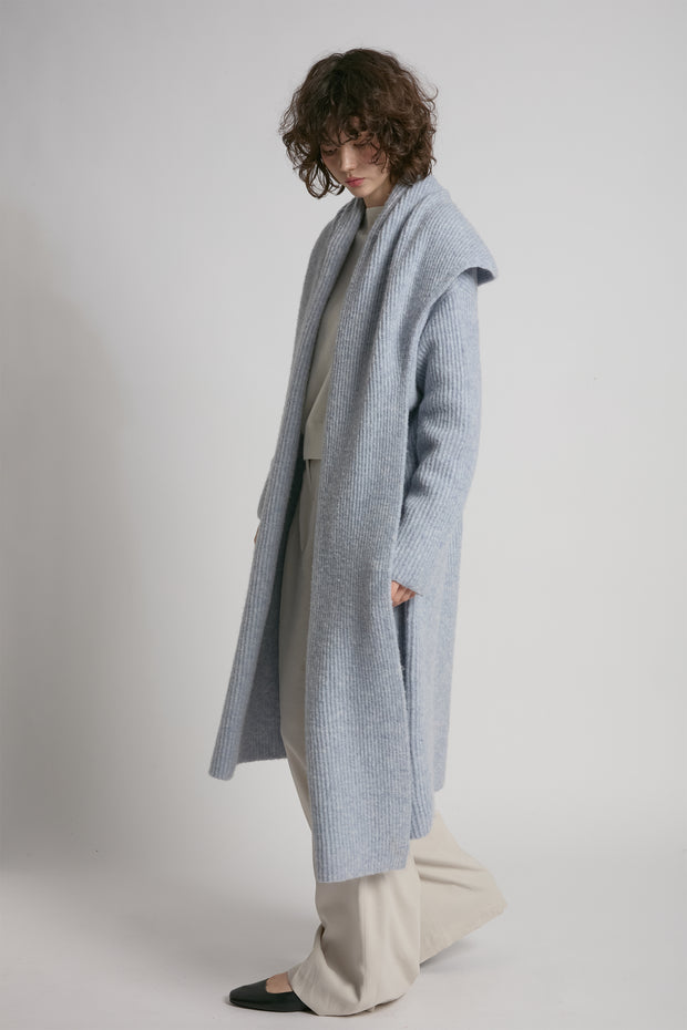 Wide Shawl Collared Cardigan