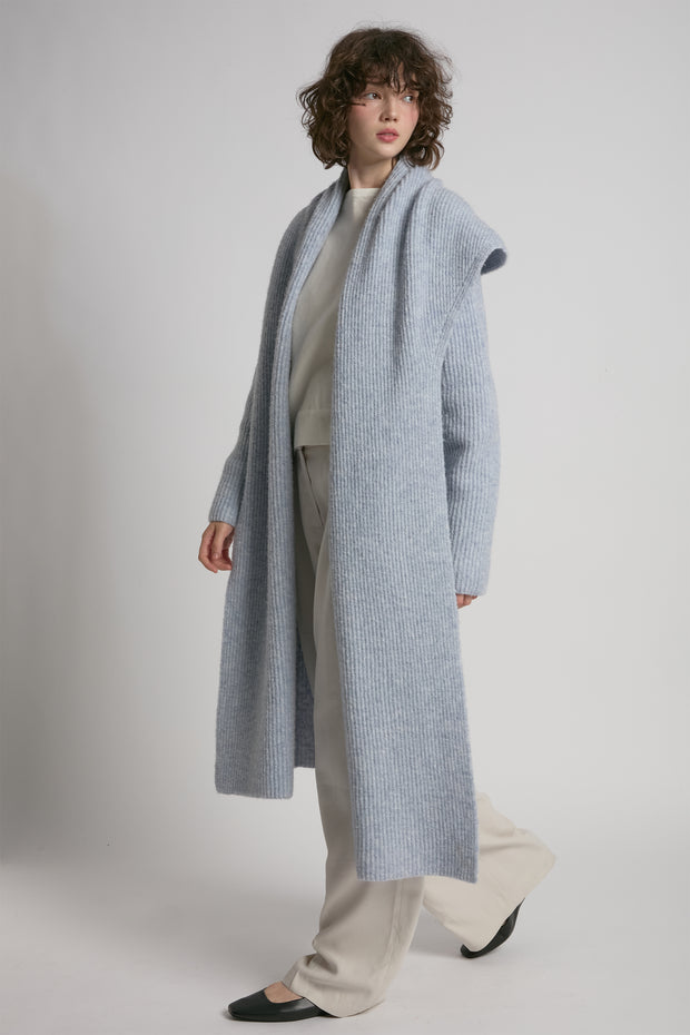 Wide Shawl Collared Cardigan