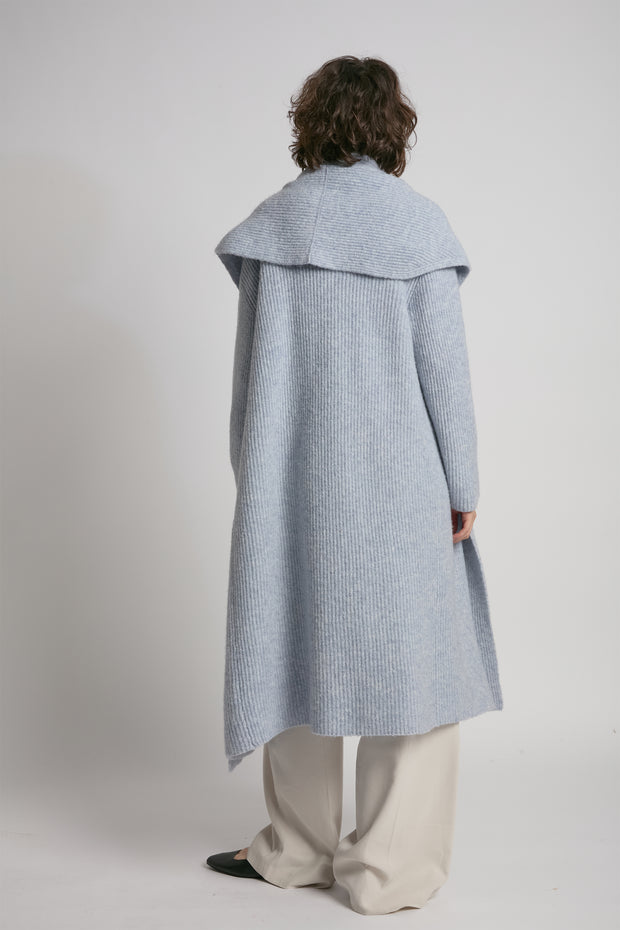 Wide Shawl Collared Cardigan