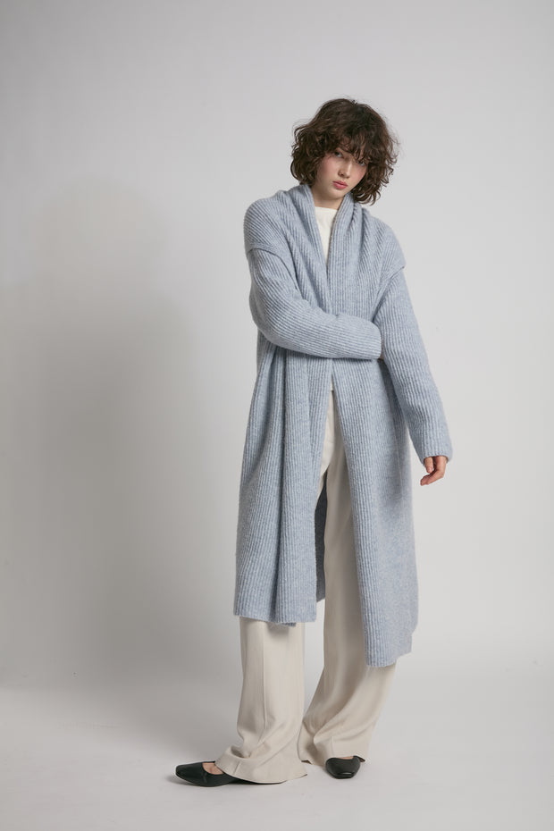 Wide Shawl Collared Cardigan