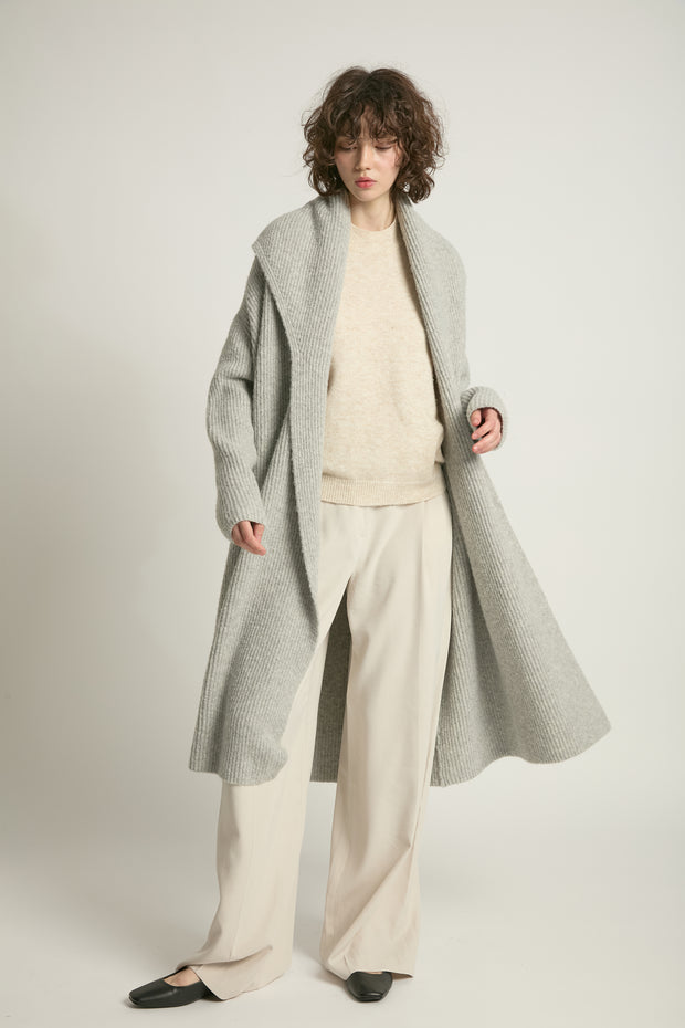 Wide Shawl Collared Cardigan