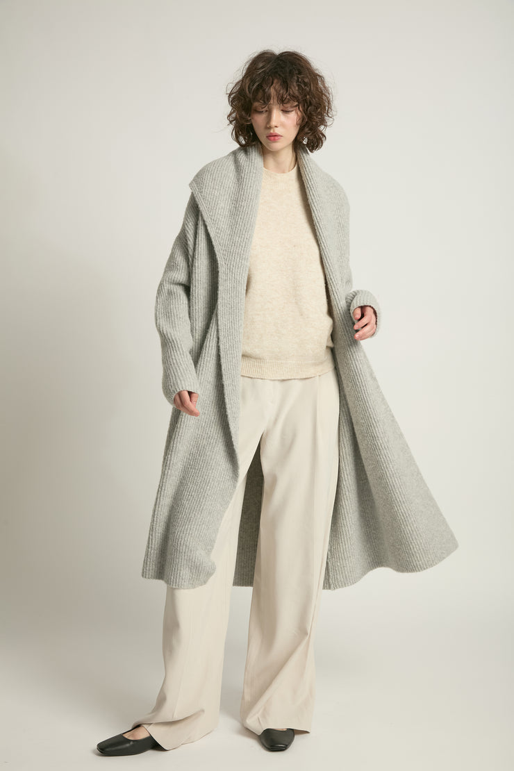 Wide Shawl Collared Cardigan