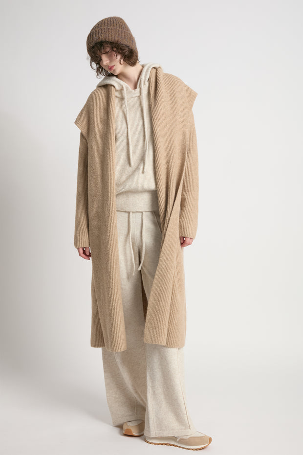 Wide Shawl Collared Cardigan