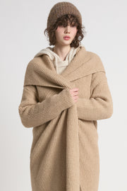 Wide Shawl Collared Cardigan