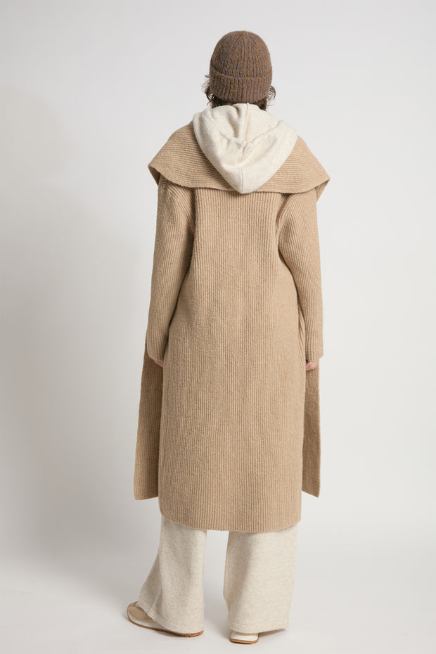 Wide Shawl Collared Cardigan