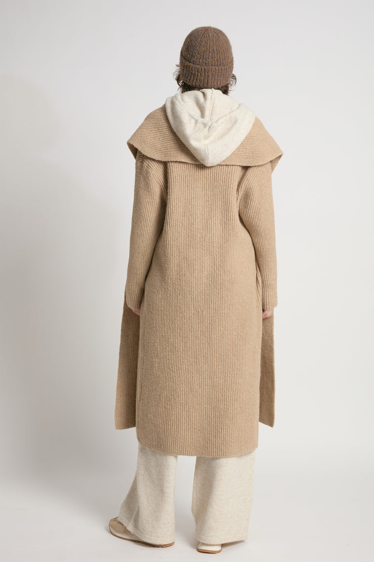 Wide Shawl Collared Cardigan