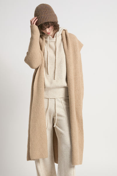 Wide Shawl Collared Cardigan