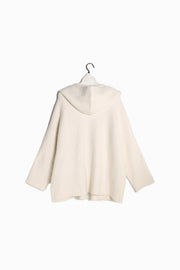 Hooded Open Lapel Coat