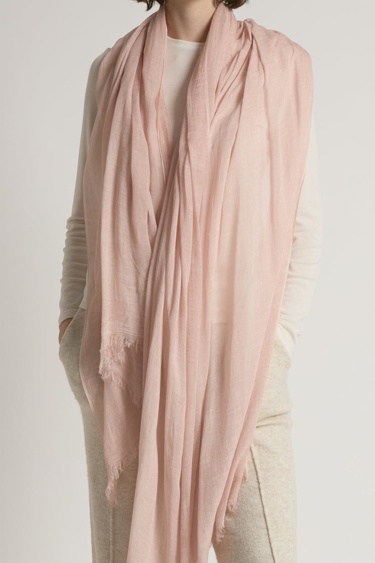 Sheer Cotton Long Scarf