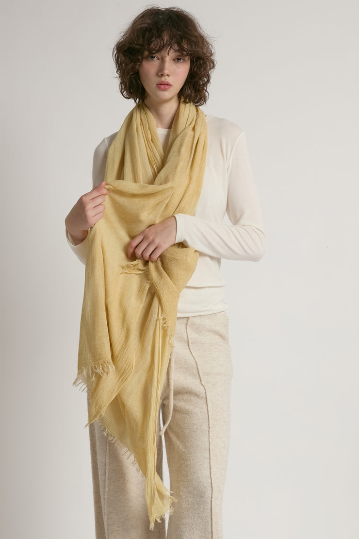 Sheer Cotton Long Scarf
