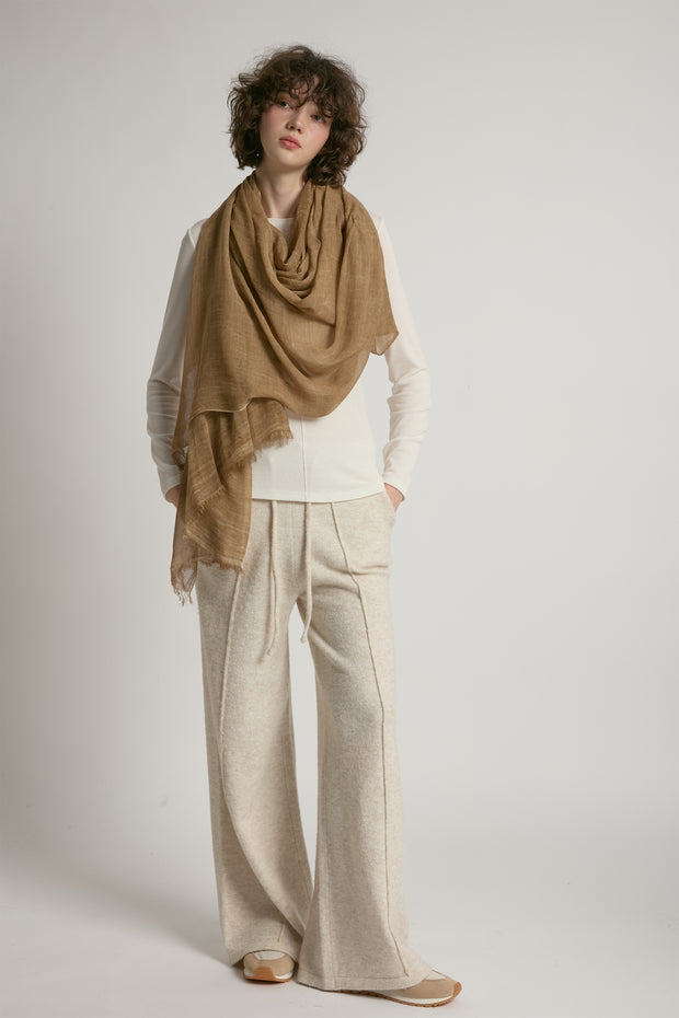Sheer Cotton Long Scarf