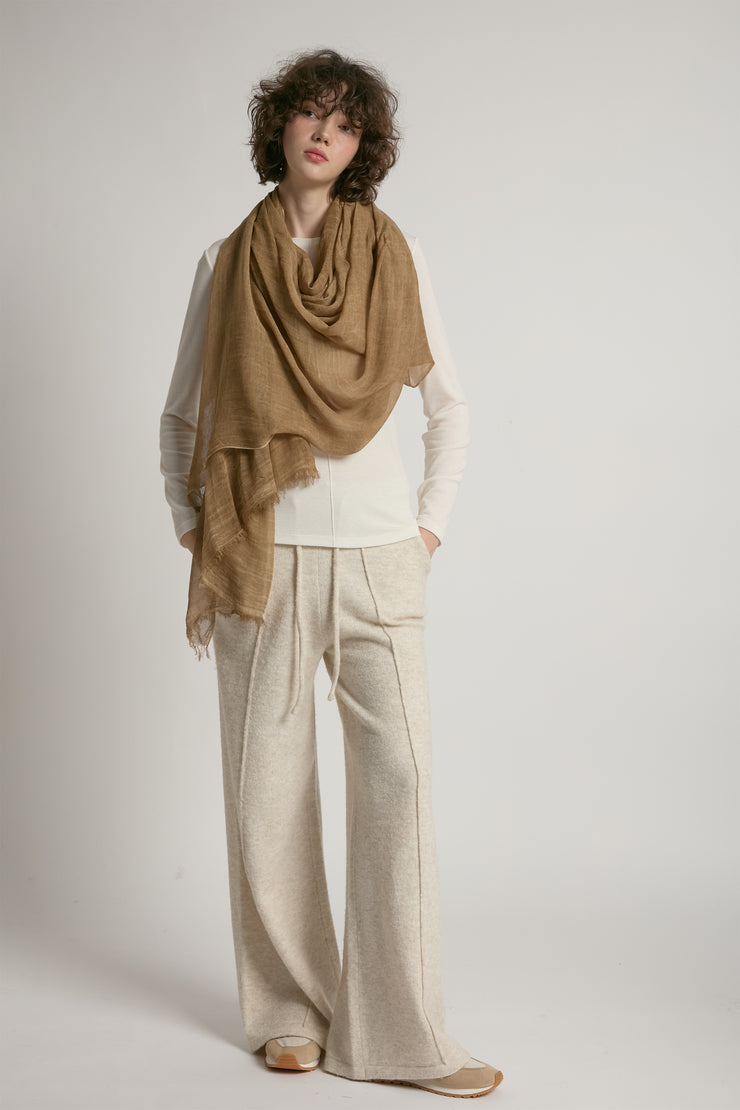 Sheer Cotton Long Scarf