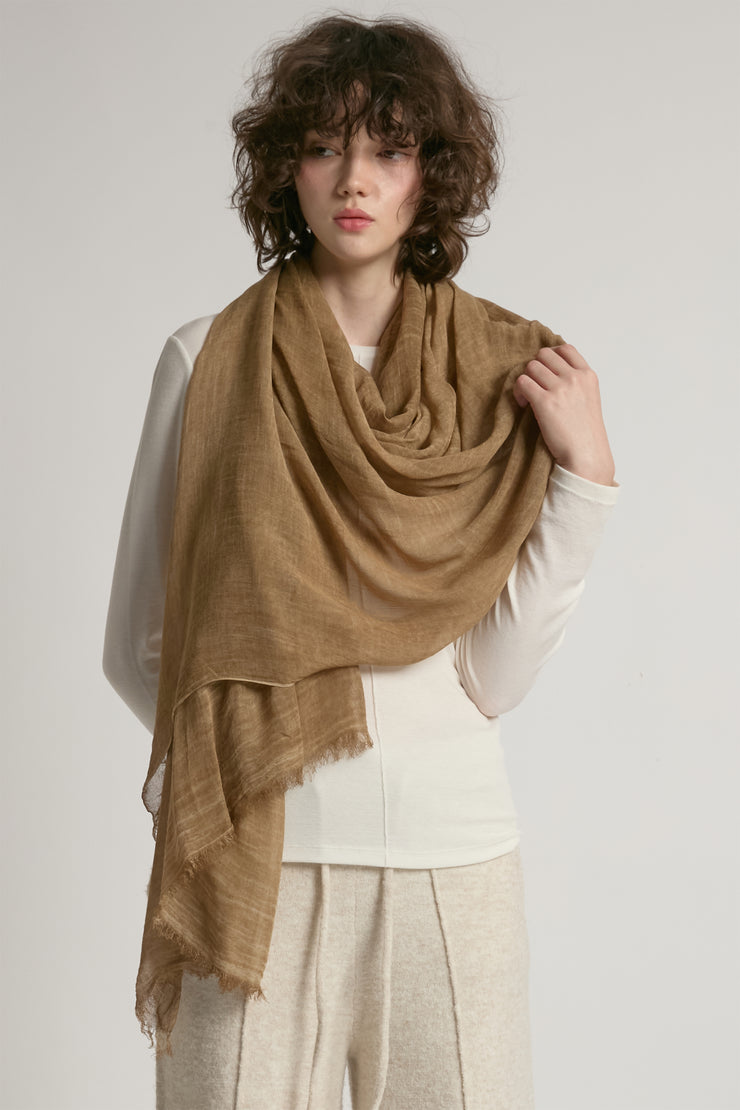 Sheer Cotton Long Scarf