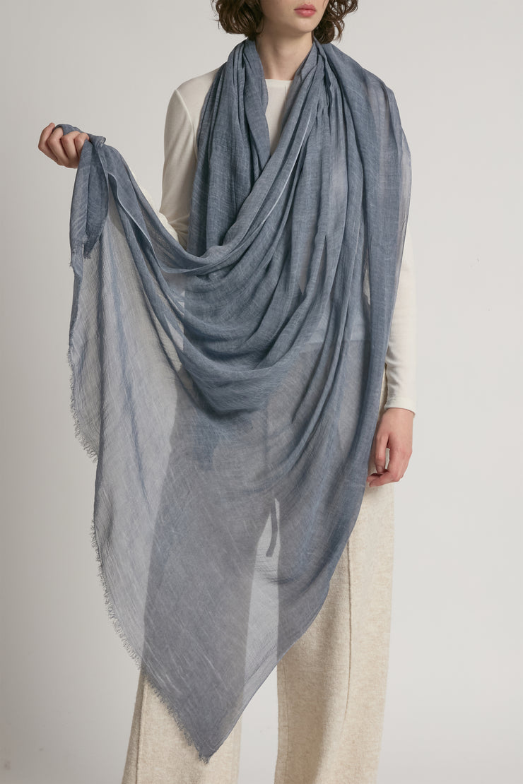 Sheer Cotton Long Scarf