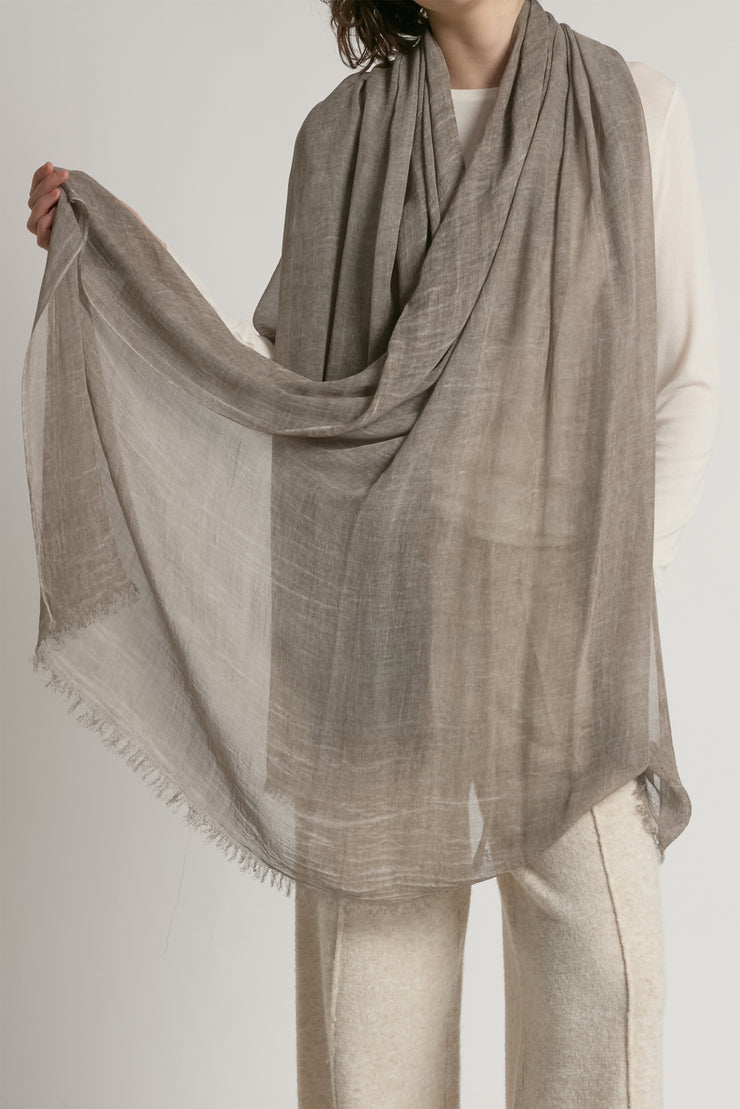 Sheer Cotton Long Scarf
